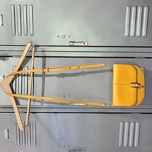 Madison West Annabelle Golden Yellow Cross Body Purse